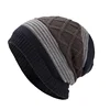 Mix color custom winter oversized slouchy knit beanie hat hip hop beanie cap
