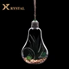 Wholesale Custom Blown Hanging Light Bulb Shape Glass Decoration Vase