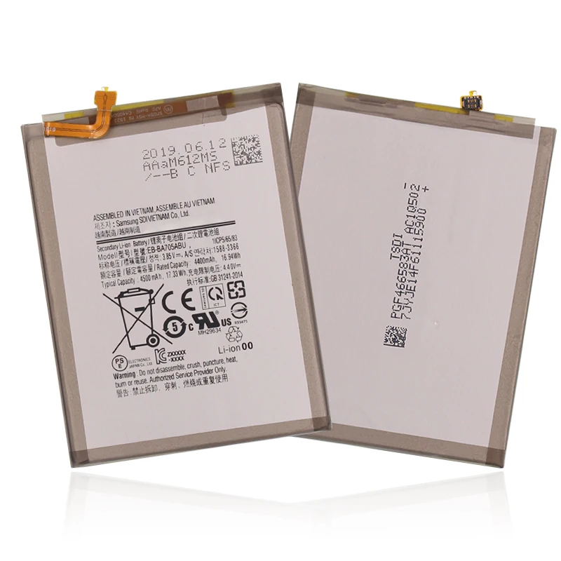 

original capacity rechargeable mobile battery for Samsung Repair parts For Samsung A70 battery replacement Li-ion Polymer