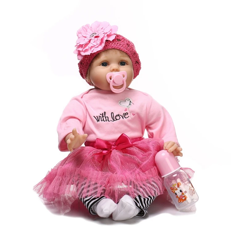 

NPK reborn doll with soft real gentle touch handmade doll silicone vinyl lifelike baby Christmas Gift sweet baby