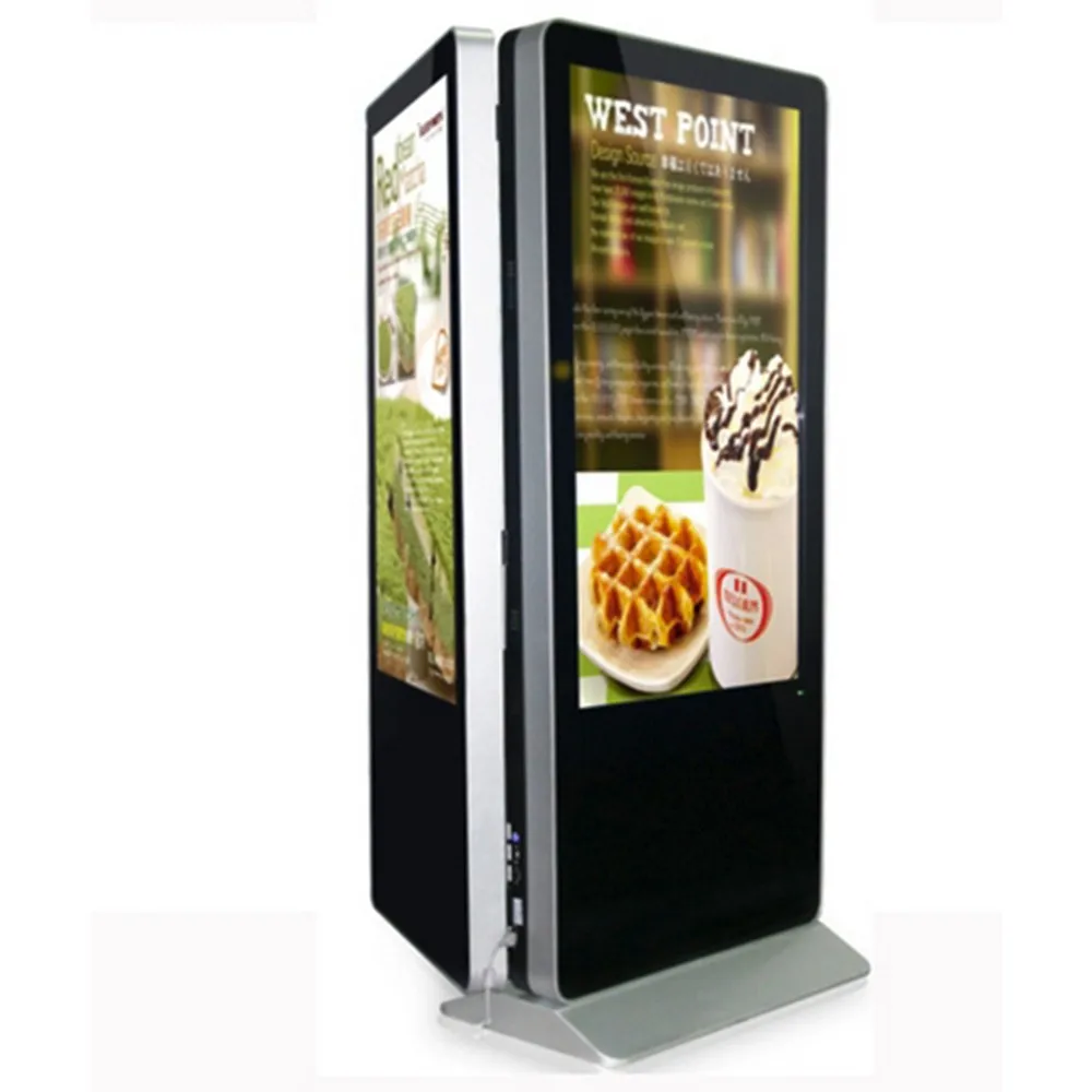 product-Floor standing lcd advertising display touch screen kiosk totem play lcd display-YEROO-img