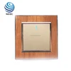Wooden frame 1 gang 1 way wall switched socket
