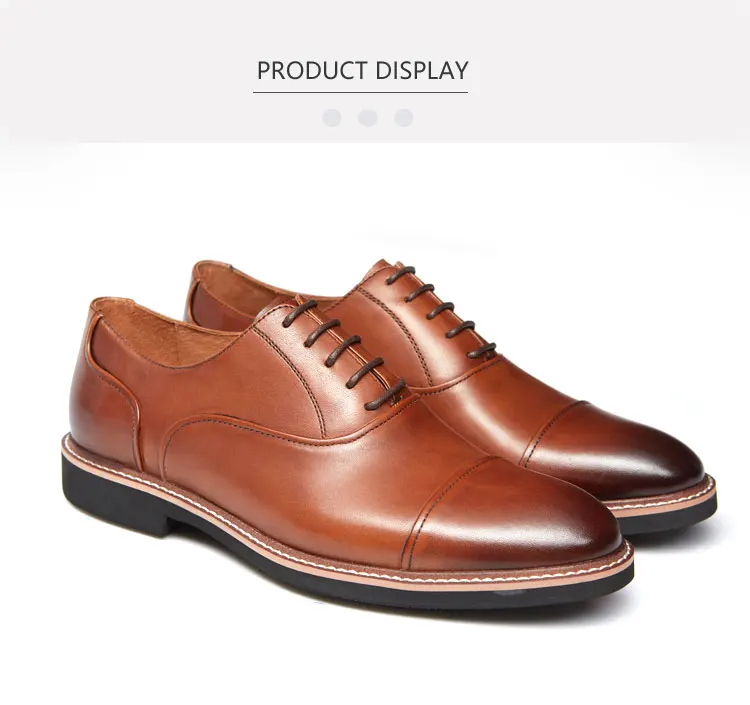 Cool Designer Dress Up Men's Brown Wedding Dress Shoes Custom - Buy ...