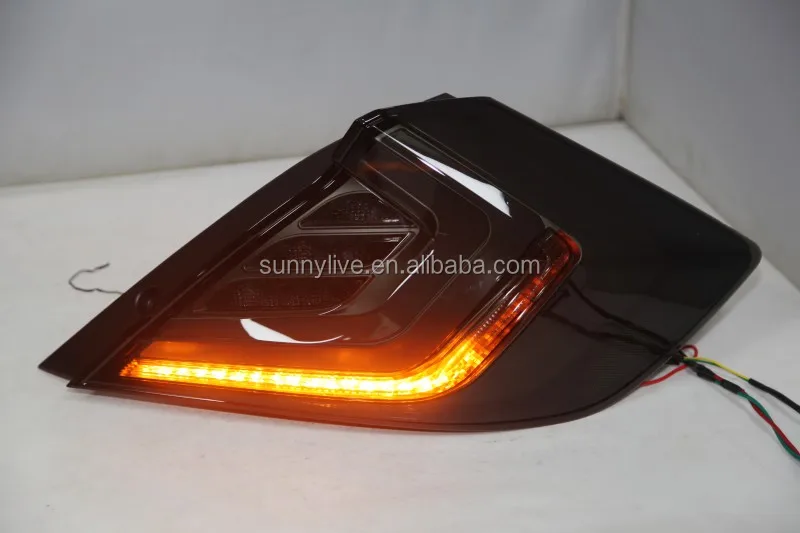 For HONDA Civic 10 gernareation LED Tail Light Year Smoke Black