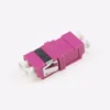 Mass Production MM OM4 Fiber-Optic Adapter Fuchsia Color,Duplex LC Adaptor For Network