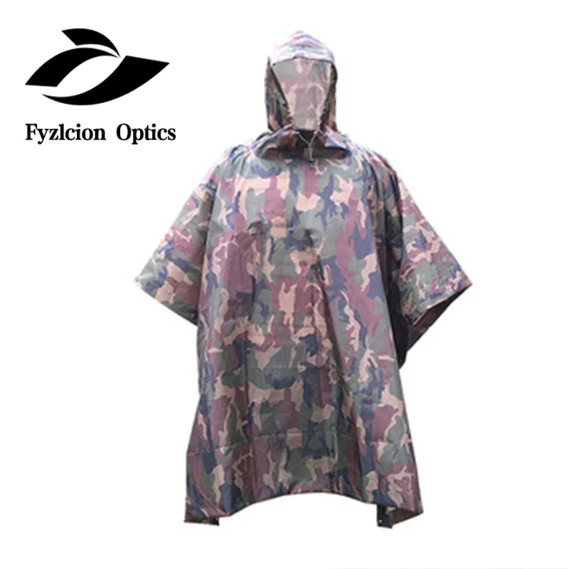 

Outdoor Raincoat Sun Shelter Travel Rain Poncho Backpack Rain Cover Waterproof Tent Camping Windproof Poncho Tarp