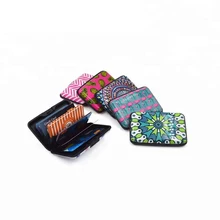 Оптовая продажа рекламные подарки Rfid алюминиевый держатель карты бумажник с пользовательским логотипом