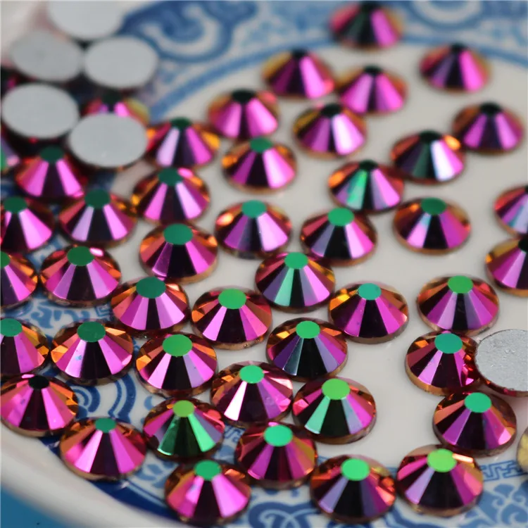 

ss3-ss50 sale High quality new ab rainbow rose gold hot fix rhinestone