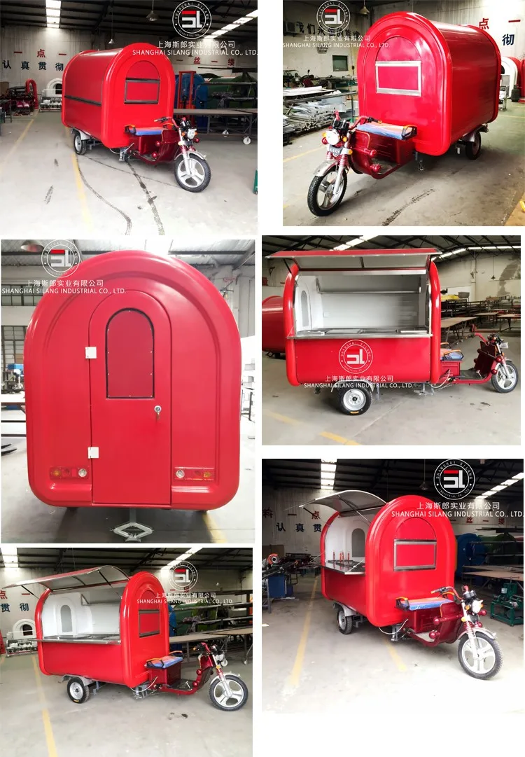 China manufacturer tricycle food cart mobile kitchen equipment