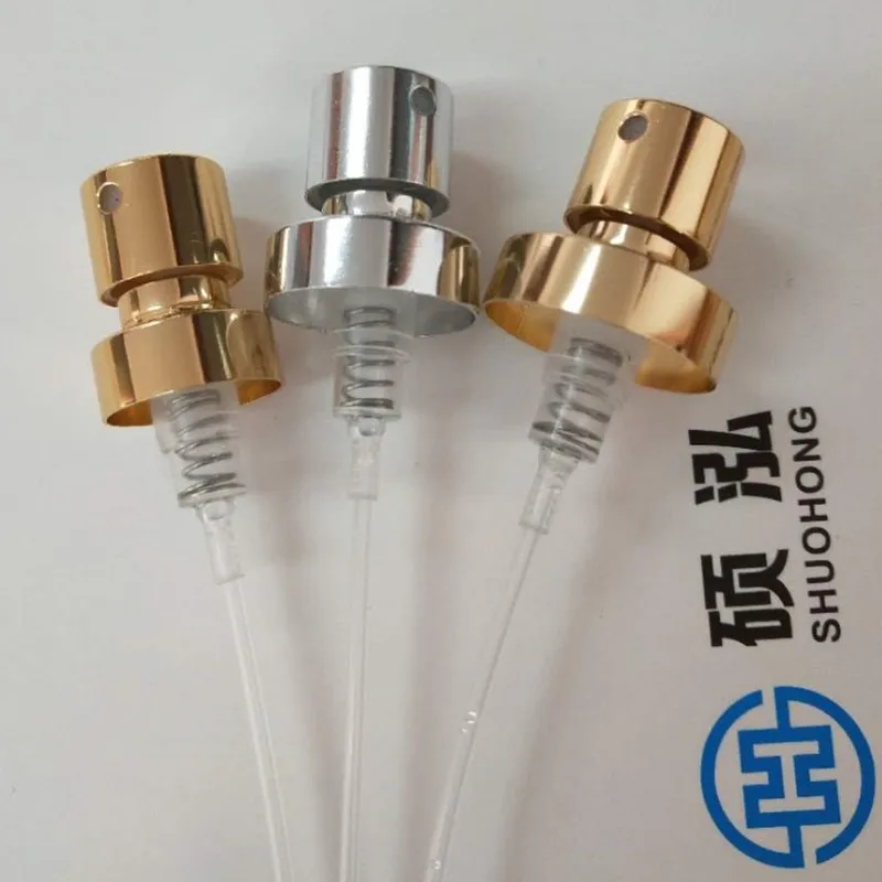 Wholesale Aluminium Crimp Golden Nozzle Perfume Pump Sprayer,Crimp