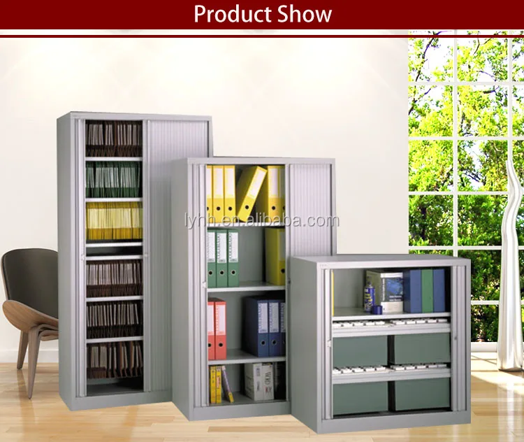New Luxury Commercial Steel Filing Roller Shutter Door Cupboard Office Storage Units