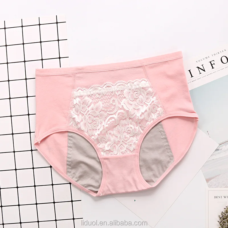 Nk125 Girl Thread Sexy Lace Panty Period Leak Prevention Cotton Physiological Menstrual Period 