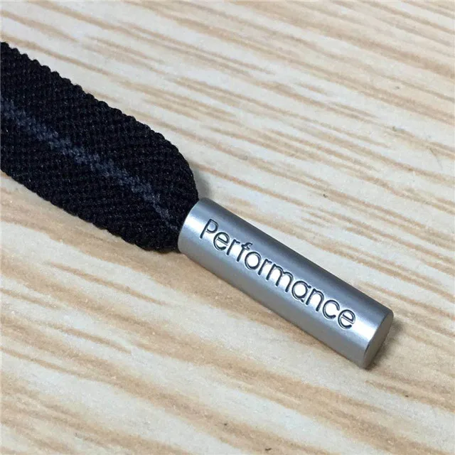 

custom high quality engraving logo metal tip for hoodies