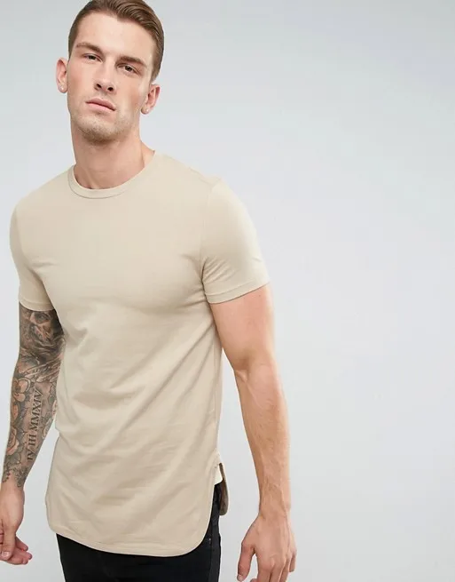 elongated t shirt mens