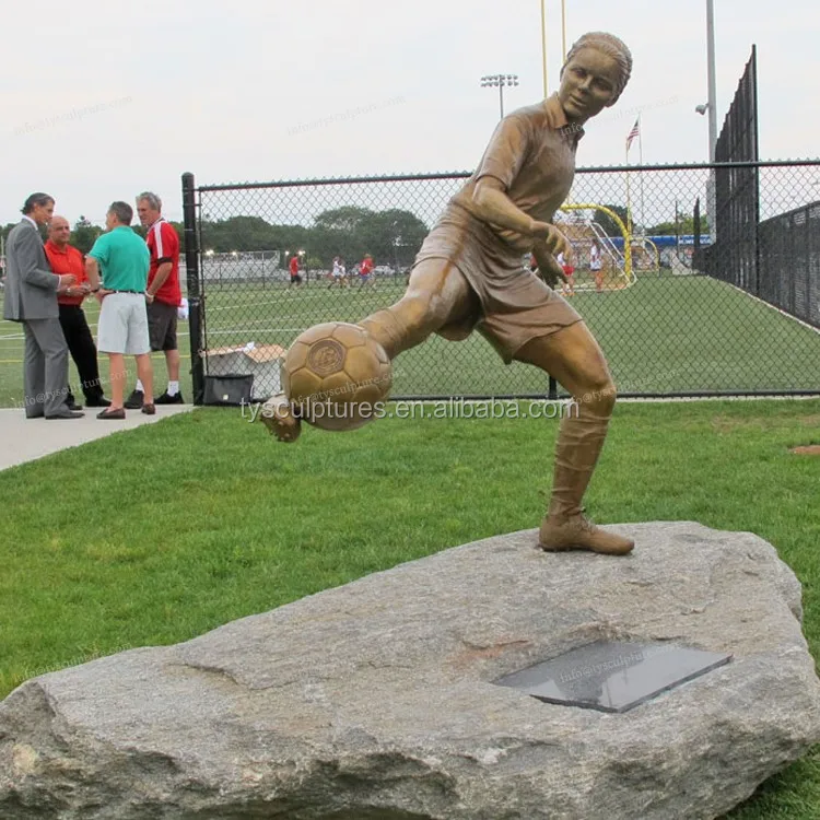 Sports Park Decorative Bronze Football Players Sculptures Buy Bronze