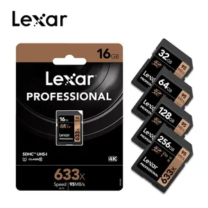 Original Lexar 95M/s 633x 16G 32GB U1 SD-HC 64GB 128GB 256GB U3 SD Card SD-XC Class 10 Memory Card For 1080p 3D 4K video Camera