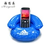 Wholesale cartoon smile face pvc inflatable sofa for kids