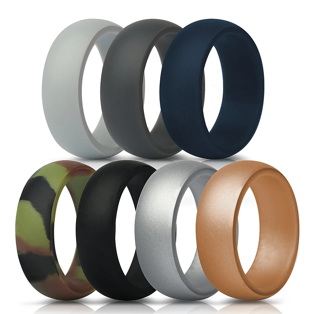 

Amazon Good Quality Custom Silicone Finger Ring Women Sets for Gift, Custom color acceptable