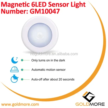 Goldmore3 Magnetic Wardrobe Hallways Stairs 6led Motion Sensor Night Goldmore3 Magnetic Wardrobe Hallways Stairs 6led Motion Sensor Night Ceiling Light