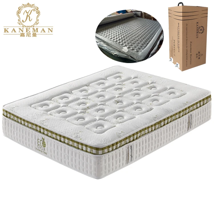 

wholesale bamboo Euro top 7 zone pocket spring mattress vacuum packed mattress, As the sample/your choice/any