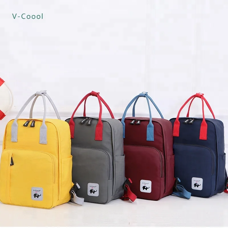 

V-Coool promotion multi functional waterproof baby diaper bag backpack with aluminium foil thermal pockets for mum outing