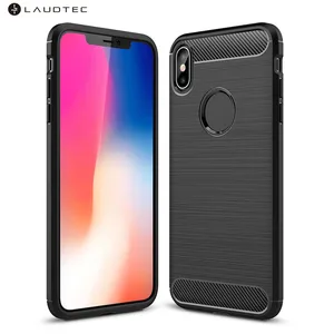 Carbon Fiber Soft Tpu Back Cover Phone Case For Iphone Xs Max