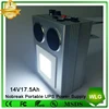 Portable Online ups power supply 14V 17.5ah Li-ion Battery UPS backup Power supply USB 5V 12V 19V 24V Output Emergency Lighting