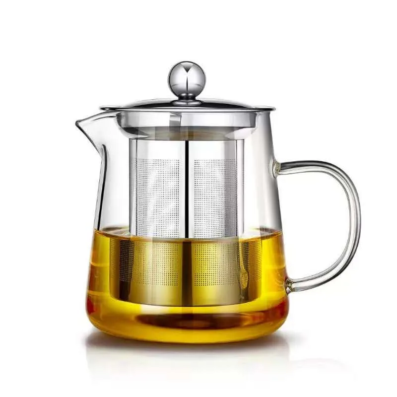 

Office heat resistant Glass Tea pot/household transparent Glass teapot