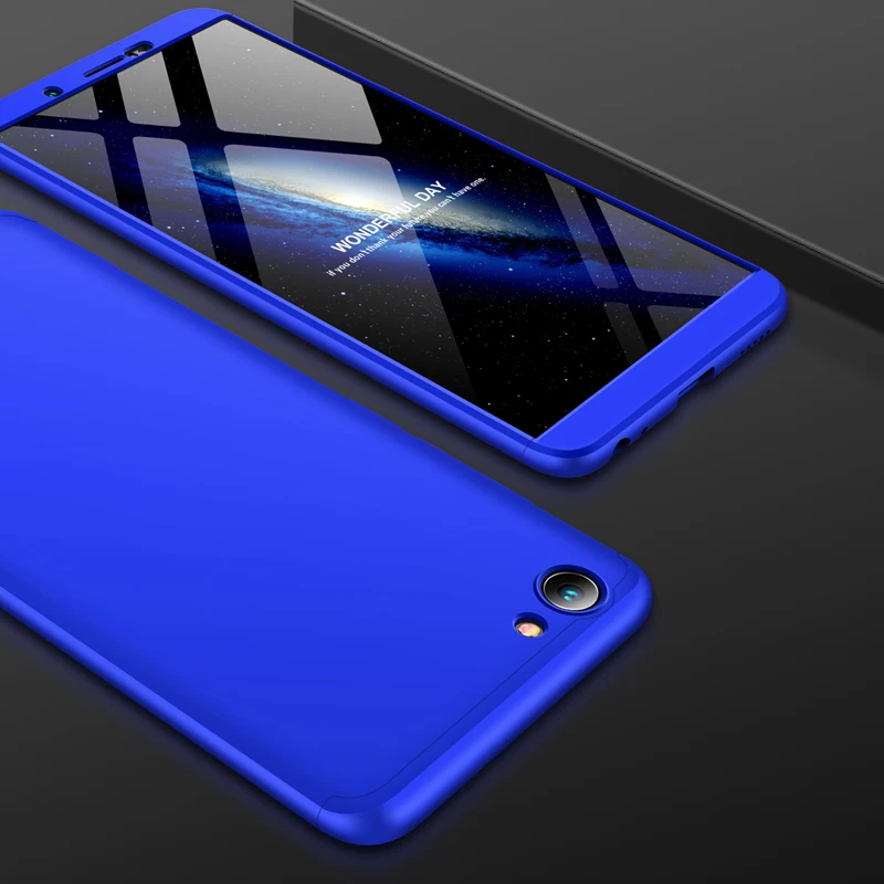 2018 hot sell 360 cover Removable 3in1 Hard PC Shield Back Cover Case for Vivo Y71 phone cases