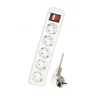 5 ways european surge protector extension power socket