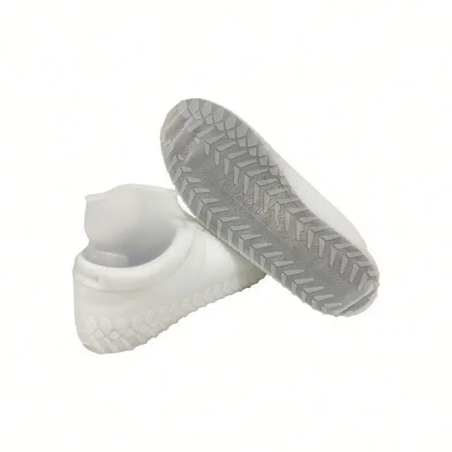 

silicone Waterproof Rain Shoes Cover Shoe Rain Protector Covers Reusable Shoe Cover, White, black, blue, green, red, orange, purple, customized.