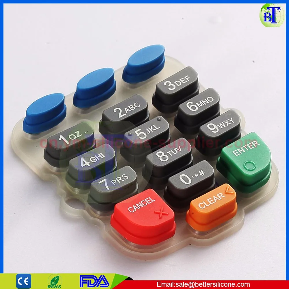 Conductiove Carbon Pill Made Carbon Pill Silicone Button Rubber Keypad