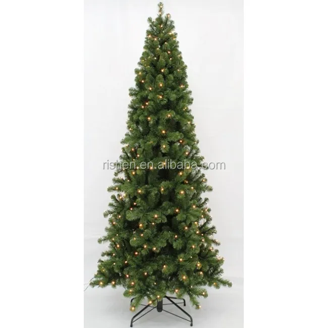 
10FT pencil pine Christmas tree decorative LED Xmas tree for sale 