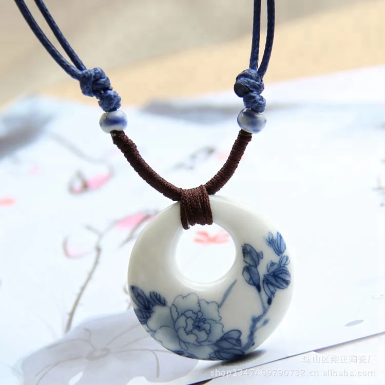 

Creative custom pendant ceramic accessories for women jewelry in necklace, N/a