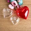 wholesale Love shaped clear container for christmas wedding ornaments candy case food grade ps case