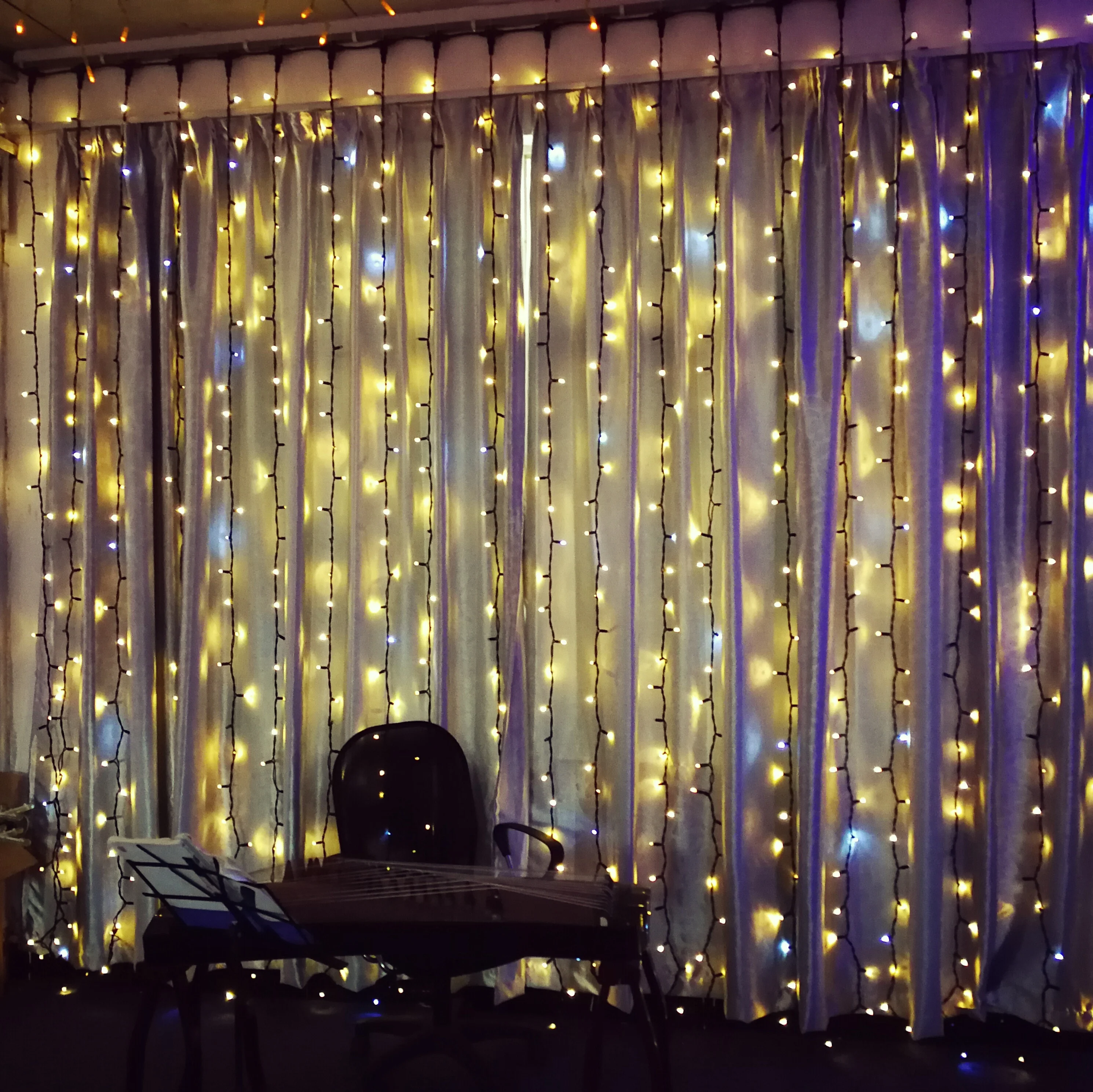 Lighting Curtain Wedding Decoration Fairy Light Multicolor Christmas of Holiday Rubber String CE ROHS SAA VDE IP44 220 -20-40