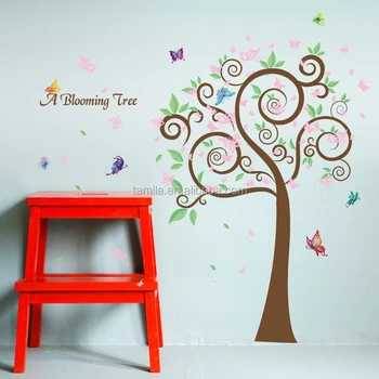 jungle tree wall stickers