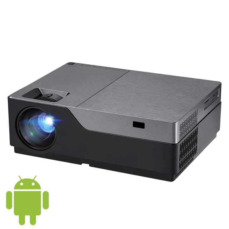 

AUN Android Full HD Projector, M18 1920x1080P native Resolution. Home Theater support 4K 3D Beamer, N/a