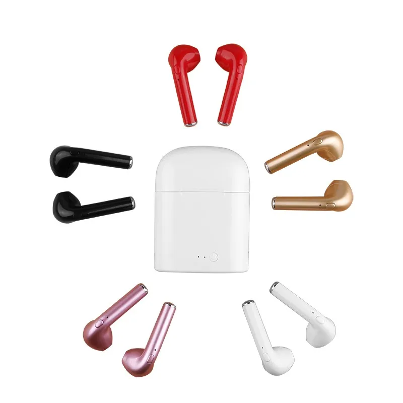 

hot selling China factory TWS i7s wireless headphone sport earphone true wireless earbuds with charging case, N/a