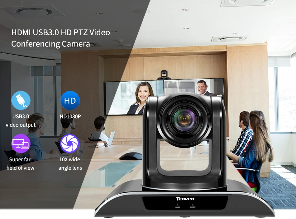 10X Zoom PTZ remote cameras