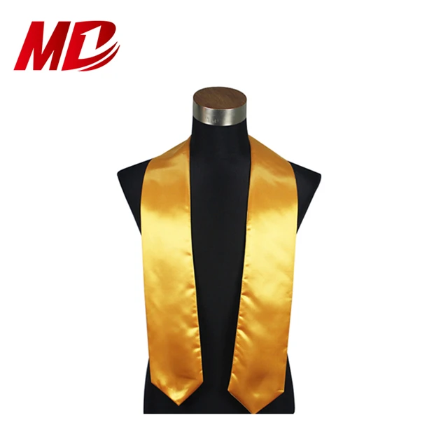 

Wholesale Gold University Graduation Stole Gold Purple Pink Red