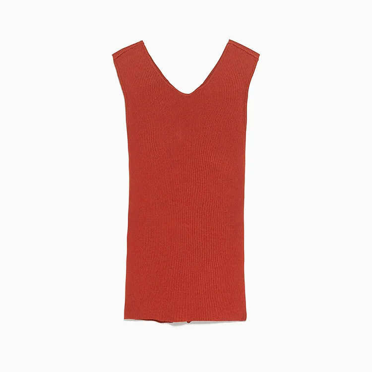 

Summer Womens Top Ribbed Crop Top