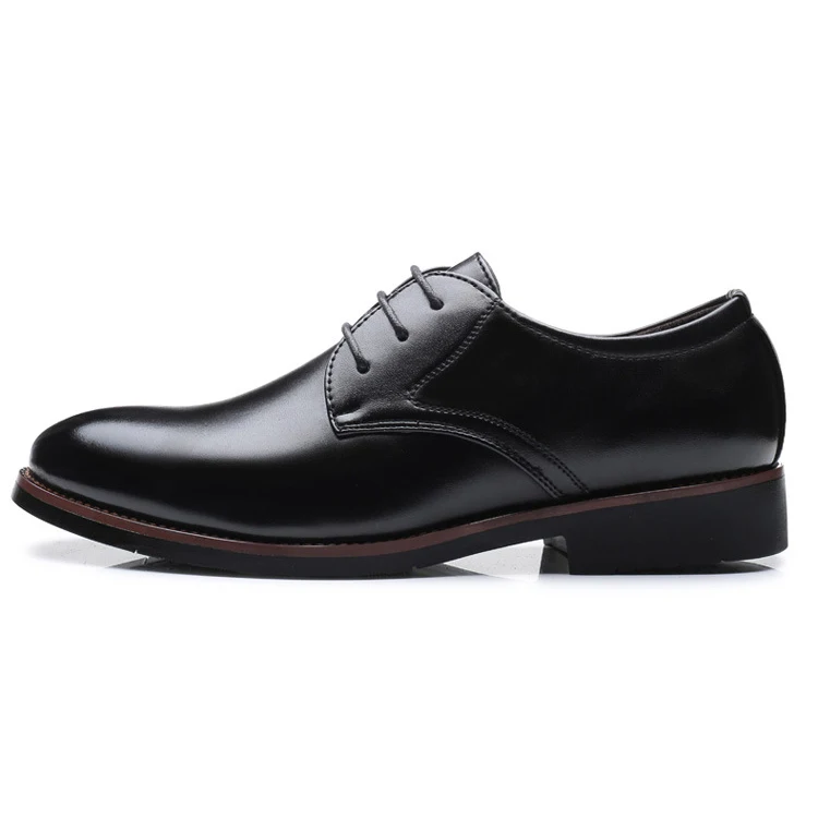 

Flats Men's Business Dress Shoes,Men official shoes,Lace up gentleman Wedding shoes