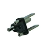 3 solid electrical brass plug pin socket