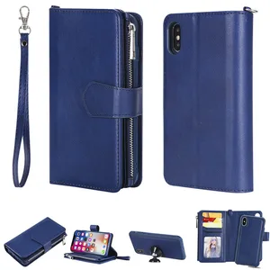 Luxury PU Leather Detachable Wallet Phone Case iPhone X XS