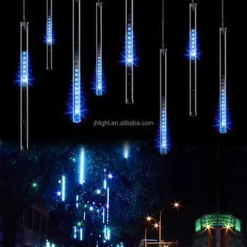 led lluvia ducha de meteoritos 8 tubo