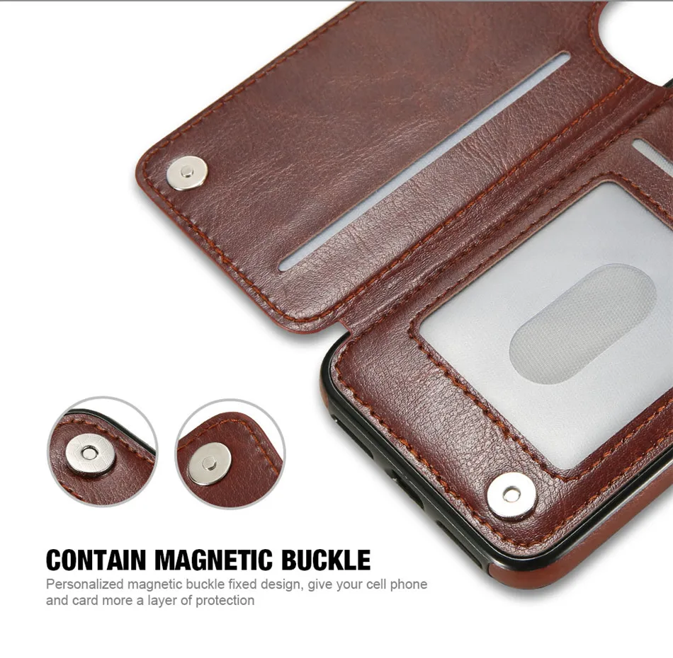 Contain magnetic buckle that give your phone more protection
