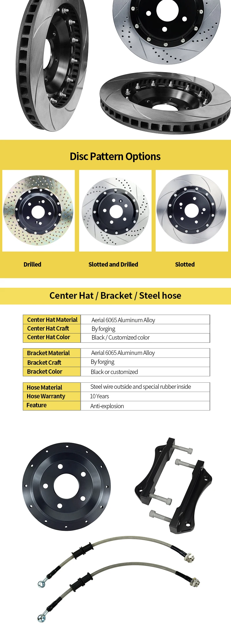 Tei Racing S60 Upgrade Big Brake Kit For Audi A8 A6 Q7 A5 A7 S5 S3 Tt
