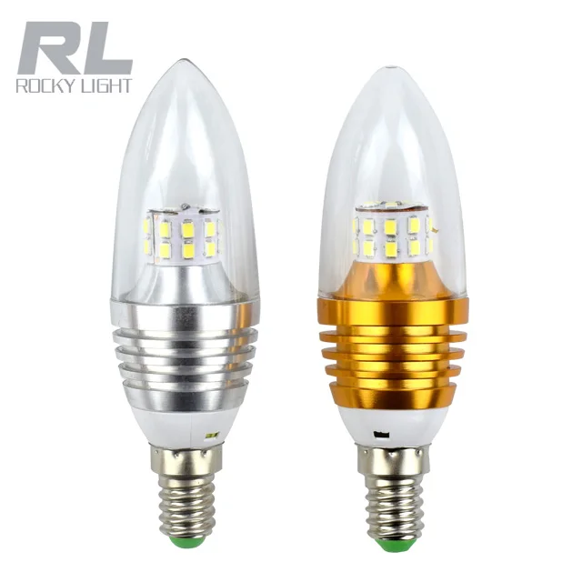 
E14 E27 Dimmable LED Candle Light, 3w 4w 5w 6w LED Candle Bulb 