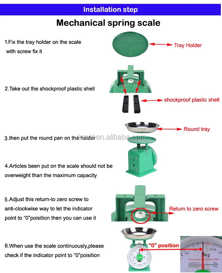 3kg Mechanical Dial Type Old Style Weighing Spring Scale| Alibaba.com